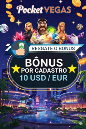 Obraz dla B&ocirc;nus de 10 USD/EUR sem dep&oacute;sito ao se cadastrar no Pocket Vegas