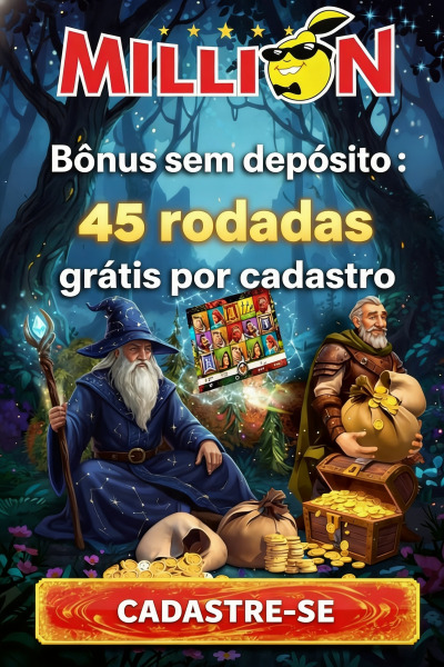 Obraz dla 45 Rodadas Gr&aacute;tis no Cassino Million pelo Cadastro