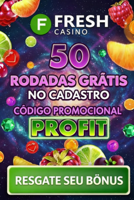 Obraz dla 50 Rodadas Gr&aacute;tis Sem Dep&oacute;sito no Fresh Cassino para Novos Jogadores
