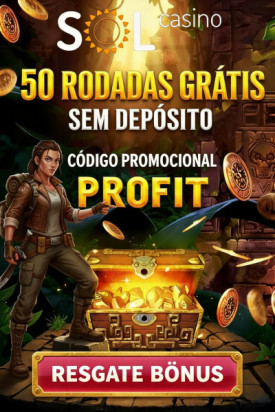 Obraz dla 50 Rodadas Gr&aacute;tis no SOL Casino: B&ocirc;nus Sem Dep&oacute;sito Exclusivo