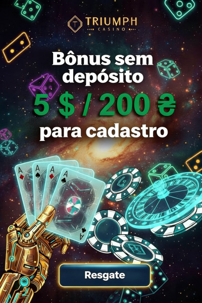 Obraz dla B&ocirc;nus de 5 USD ou 200 UAH Sem Dep&oacute;sito no Cassino Triumf