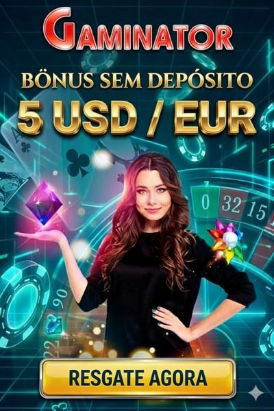 Obraz dla Gaminator Casino: 5 &euro;/$ de B&ocirc;nus sem Dep&oacute;sito no Cadastro