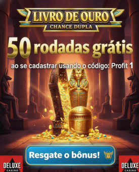Obraz dla 50 Rodadas Gr&aacute;tis no Cassino Deluxe no Book of Gold Double Chance