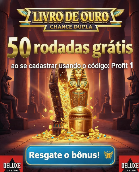 Obraz dla 50 Rodadas Gr&aacute;tis no Cassino Deluxe no Book of Gold Double Chance