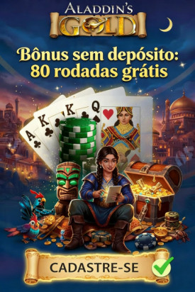 Obraz dla 80 Rodadas Gr&aacute;tis Sem Dep&oacute;sito no Aladdins Gold Cassino