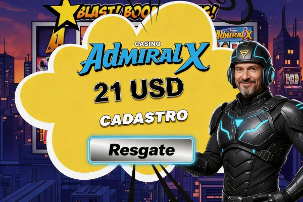 Obraz dla R$ 21,00 de B&ocirc;nus Gr&aacute;tis para Come&ccedil;ar no Admiral-X