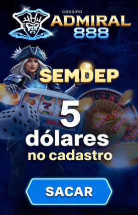 Obraz dla R$ 5,00 de B&ocirc;nus Sem Dep&oacute;sito no Admiral-888 para Novos Jogadores
