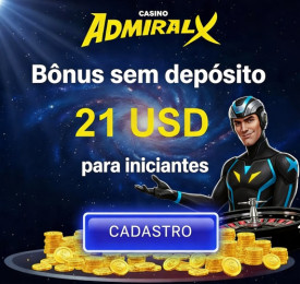 Obraz dla R$ 21,00 de b&ocirc;nus sem dep&oacute;sito no Cassino Admiral-X