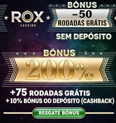 Obraz dla Rox Cassino: 50 Rodadas Gr&aacute;tis no Cadastro para Voc&ecirc;!