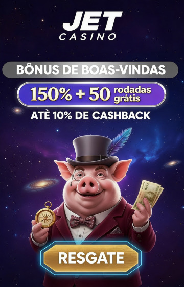 Obraz dla JET Casino: 50 Rodadas Gr&aacute;tis e B&ocirc;nus de 150% no Primeiro Dep&oacute;sito