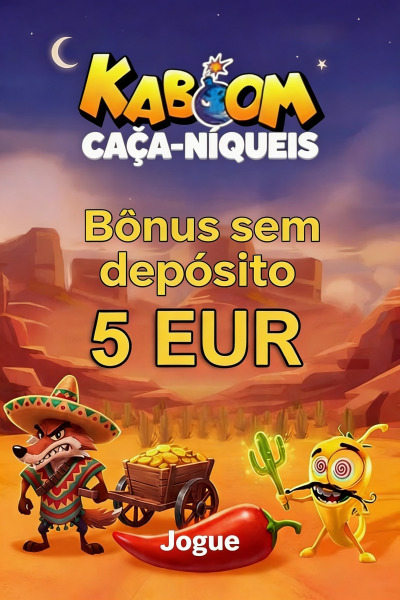 Obraz dla Kaboom Slots: 5 euros de b&ocirc;nus sem dep&oacute;sito na hora do cadastro